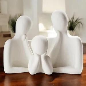 White ceramic Couple Family (Set of 3)