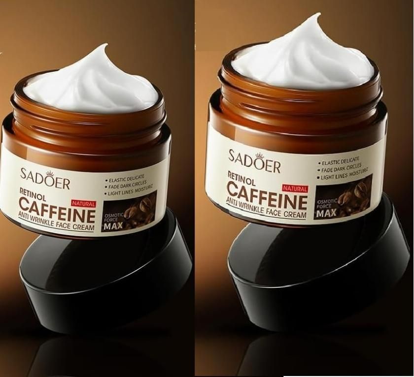 Hydrating Retinol Caffeine Anti-Wrinkle Cream 50g Each (Pack of 2)