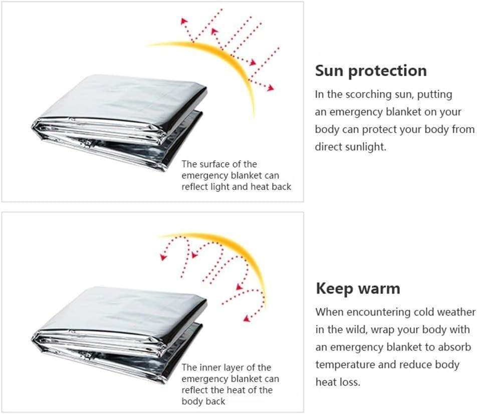 Multifunctional Rescue Foil Heat Blankets (Pack of 2)